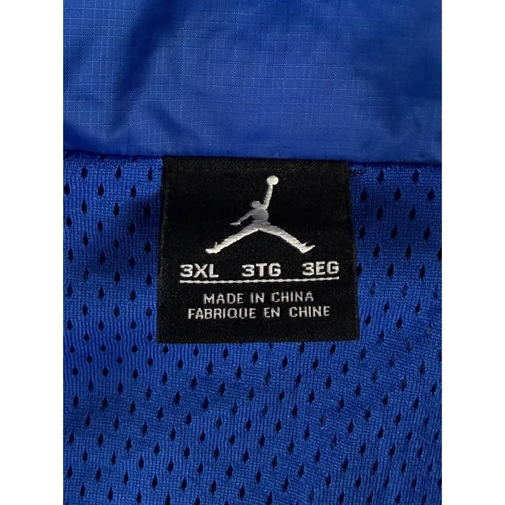 Nike Air Jordan Retro 5 Windbreaker Jacket Blue Yellow Men's 3XL 547683-474